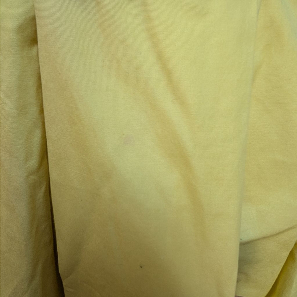 Jones Vintage Yellow & White Collared Short Sleeve Dress - Size 8 (Vintage) - Picture 3 of 9